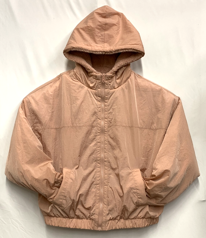 NWT Victoria's Secret PINK Women's L Reversible Sherpa Fleece Jacket