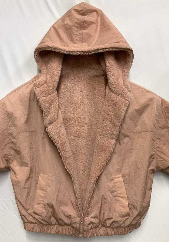 NWT Victoria's Secret PINK Women's L Reversible Sherpa Fleece Jacket