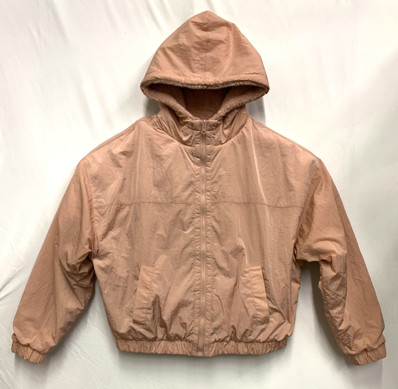 NWT Victoria's Secret PINK Women's L Reversible Sherpa Fleece Jacket