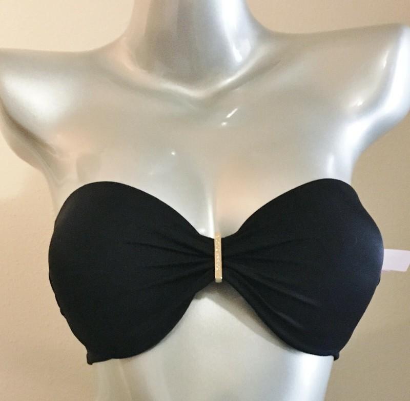 Nwt Victorias Secret Marilyn Ventanas Push Up Strapless Bandeau Bikini Top 38C