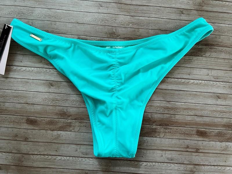 Nwt Victorias Secret VS Zuma Itsy Ruched Back Bikini Swim Bottom Mint Frost M