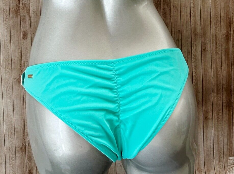 Nwt Victorias Secret VS Zuma Itsy Ruched Back Bikini Swim Bottom Mint Frost M