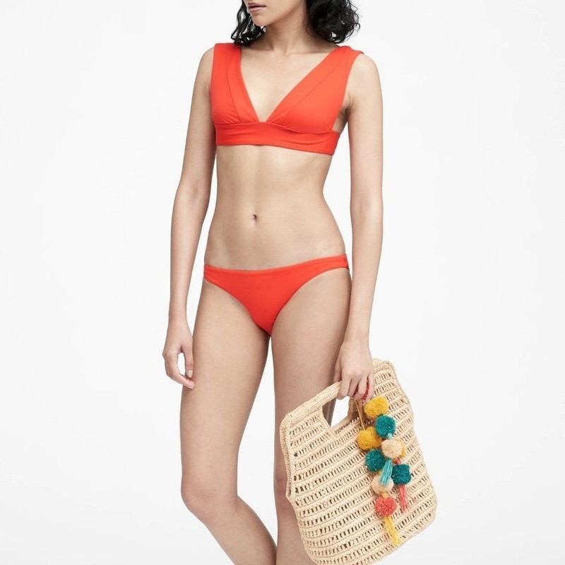 NWT Vitamin A Luciana Ecolux Marisol Red bikini Swimsuit bottom Size 14/XXL
