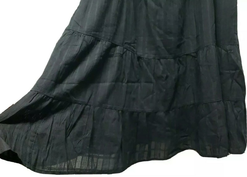 NWT Woman OLD NAVY Lined GAUZE DRESS Size XXL Black With Adj Straps $34