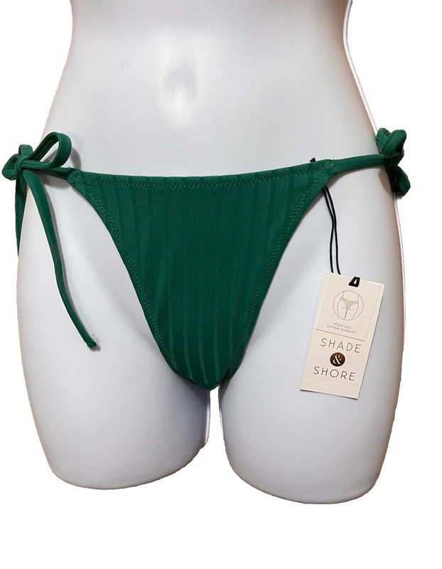 NWT Women’s Green Swimsuit Bottom Size XS - By Shade And Shore