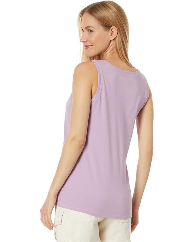 NWT Women's Life Is Good Mountainside Oval Trees Violet Crusher Tank