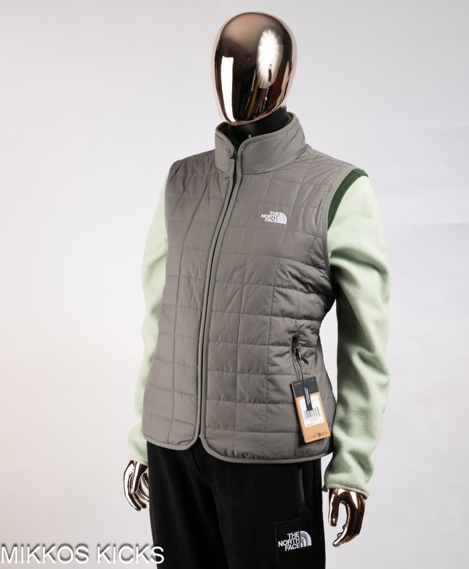 NWT Women's The North Face Insulated Eco 100G Vest Smoked Pearl US Size Large