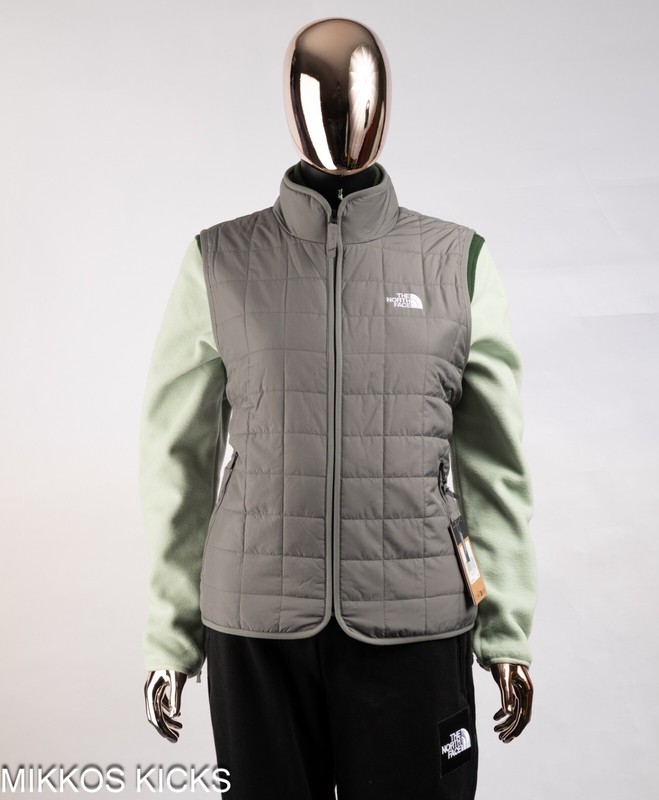 NWT Women's The North Face Insulated Eco 100G Vest Smoked Pearl US Size Large