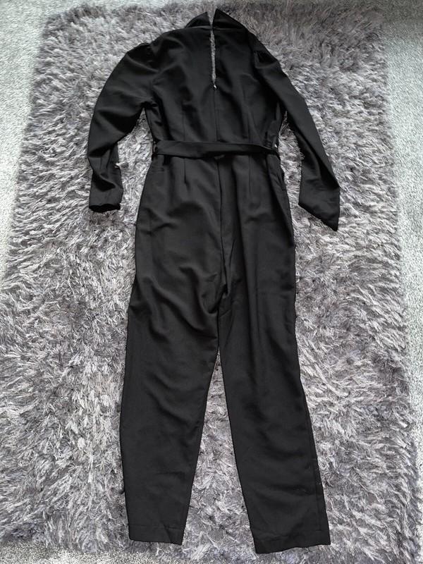 NWT Womens Red Herring Jumpsuit Size 12 Black Tailored Style Summer (50)