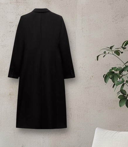 NWTZARA229TAILORED DOUBLE BREASTED LONG SLEEVES COAT ZW COLLECTION