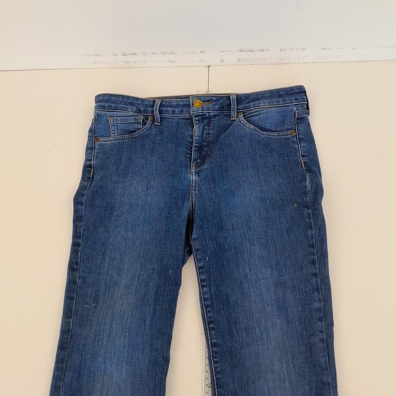 NYDJ Jeans 10 Blue Womens Barbara Bootcut Stretch Denim