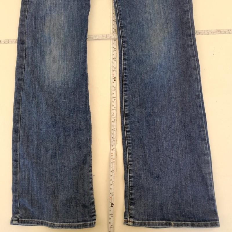 NYDJ Jeans 10 Blue Womens Barbara Bootcut Stretch Denim