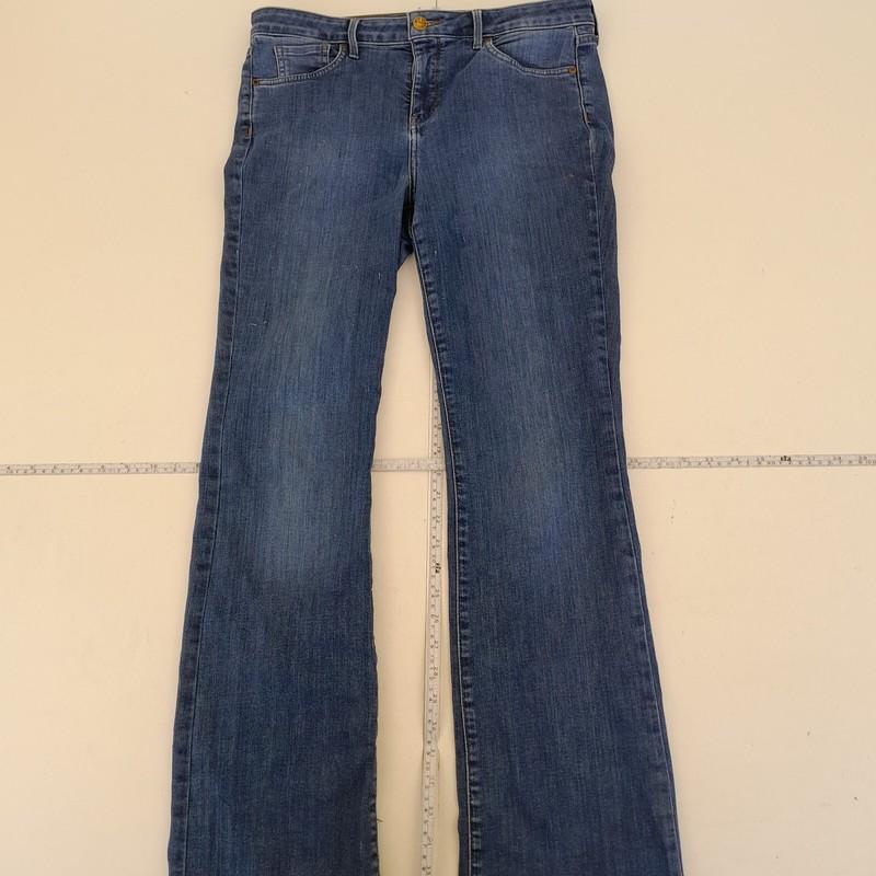 NYDJ Jeans 10 Blue Womens Barbara Bootcut Stretch Denim