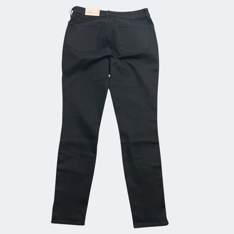 NYDJ Jeans Womens 6 Black Rinse Ami Skinny Tuxedo Side Stripe Stretch Lift Tuck