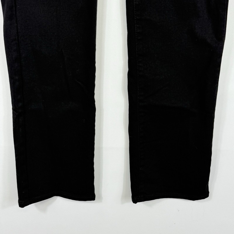 NYDJ Not Your Daughter's Black Pull On Straight Jeans Women's Size 4 Petite NEW