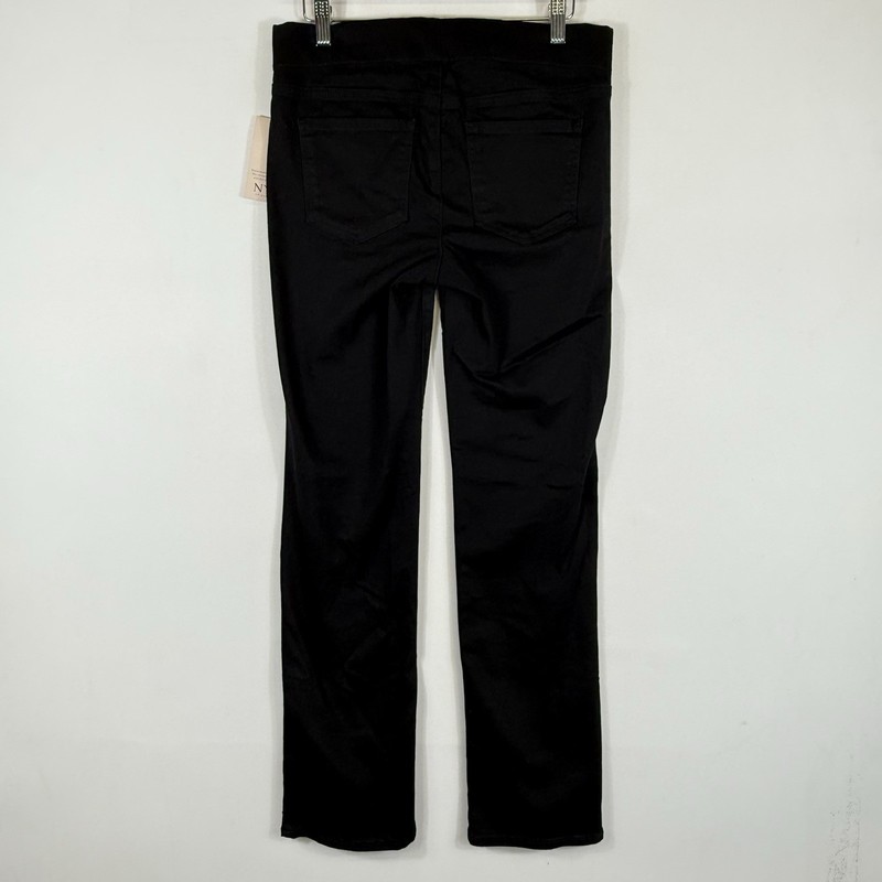 NYDJ Not Your Daughter's Black Pull On Straight Jeans Women's Size 4 Petite NEW