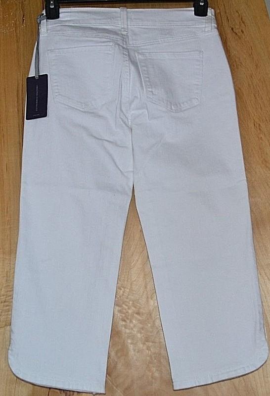 NYDJ Not Your Daughters Jeans Ariel Crop Stretch Capris Size 2 White
