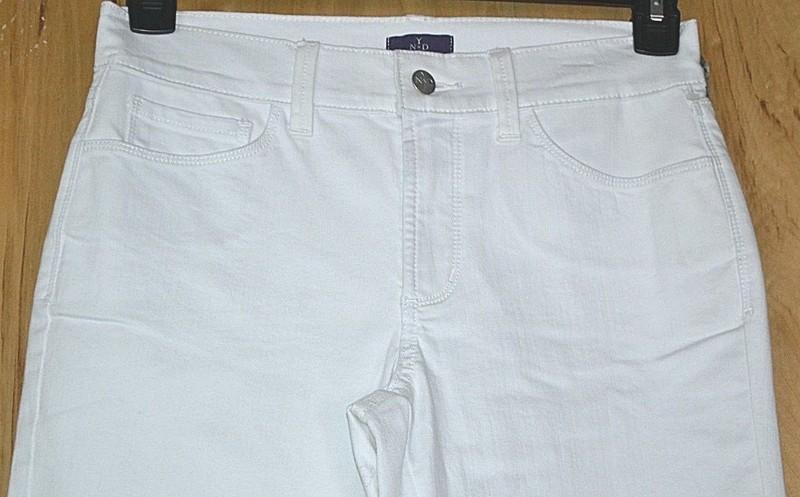 NYDJ Not Your Daughters Jeans Ariel Crop Stretch Capris Size 2 White
