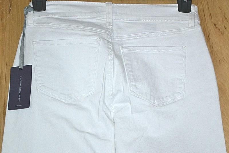 NYDJ Not Your Daughters Jeans Ariel Crop Stretch Capris Size 2 White