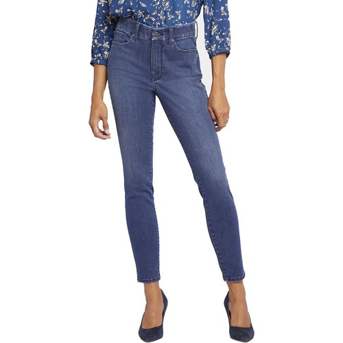 NYDJ Womens Ami Blue High-Rise Slimming Denim Skinny Jeans XL BHFO 9789