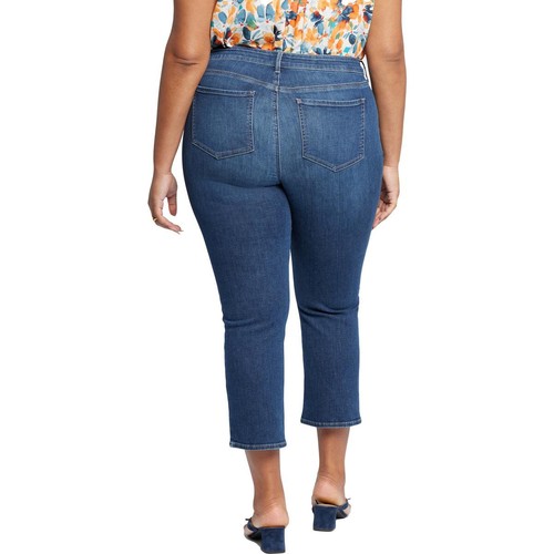 NYDJ Womens Marilyn Blue Stretch Denim Ankle Jeans Plus 22W BHFO 1937