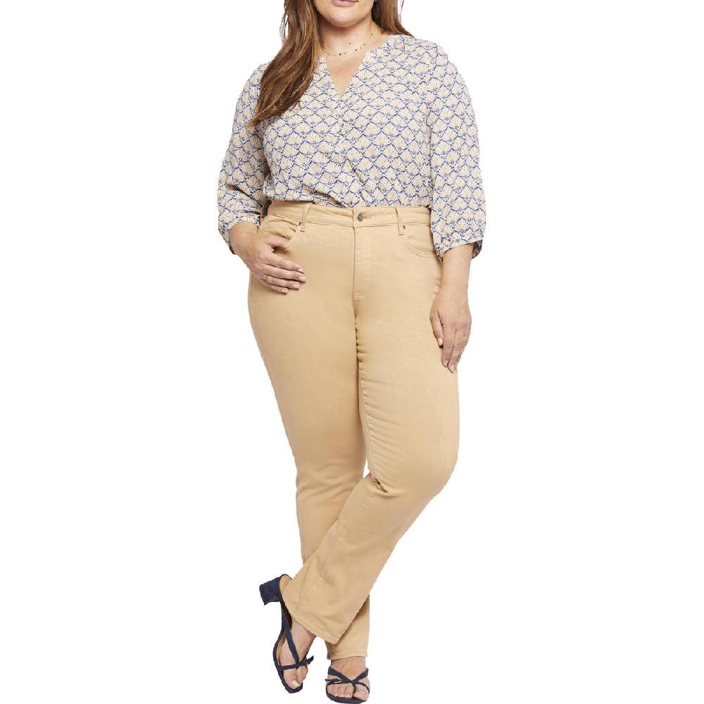 NYDJ Womens Marilyn Mid-Rise Everyday Denim Straight Leg Jeans Plus BHFO 7113