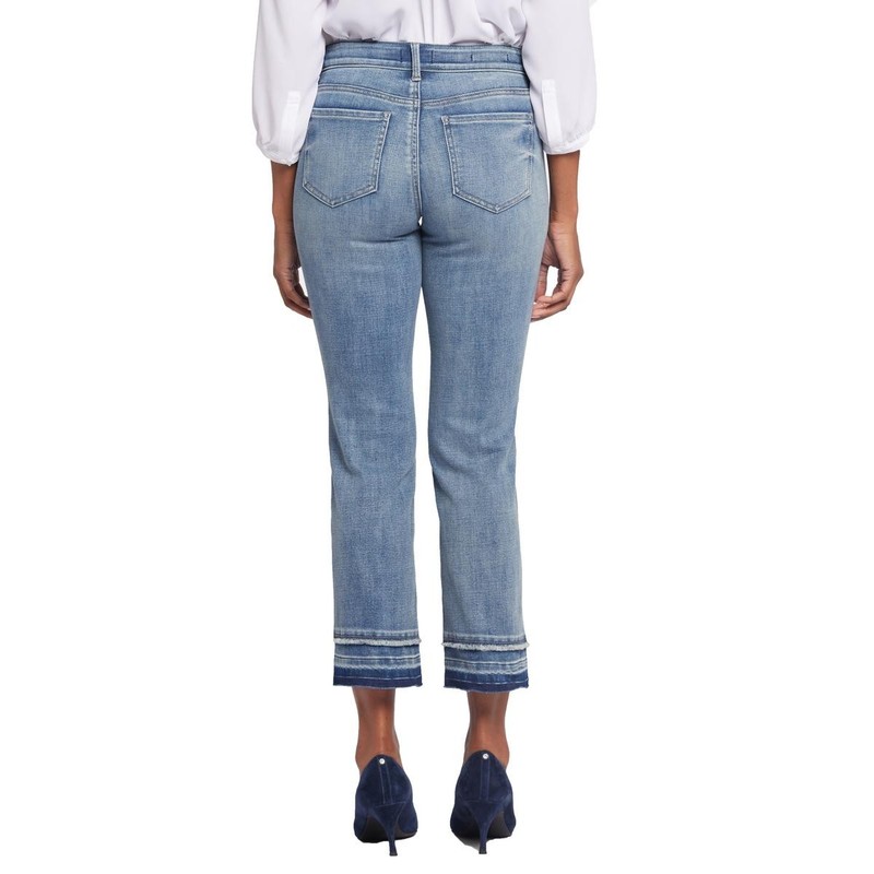 NYDJ Womens Marilyn Raw Hem Denim Straight Leg Jeans BHFO 2494