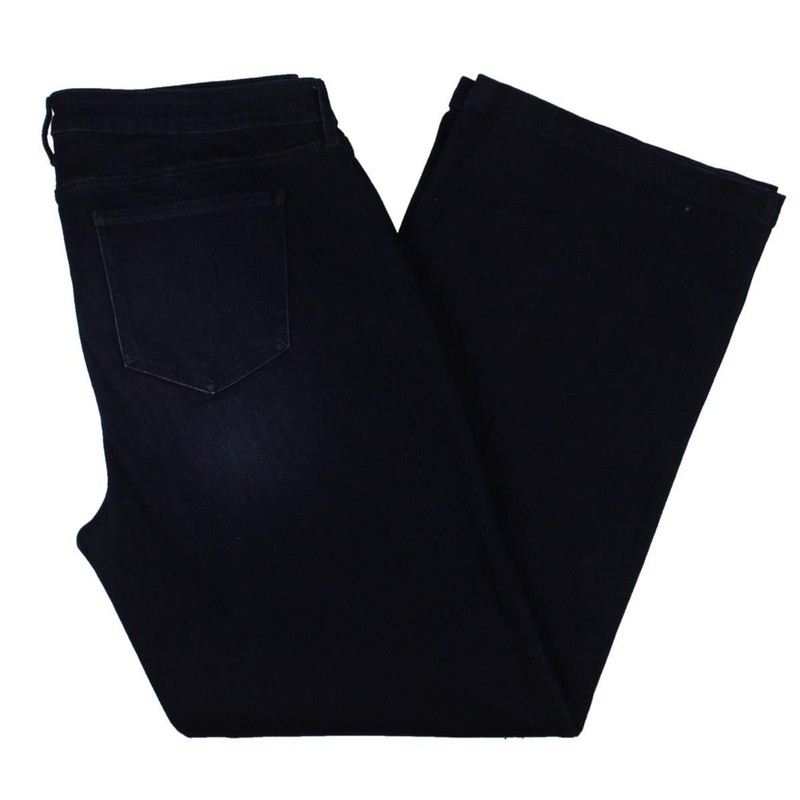 NYDJ Womens Teresa High Rise Denim Wide Leg Jeans Plus BHFO 3177