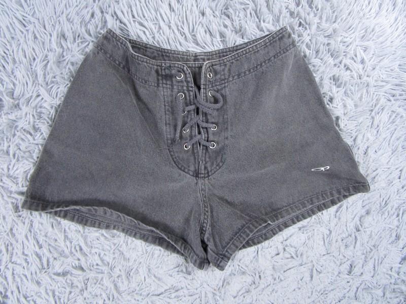 Ocean Pacific Shorts Womens 5 Gray Board Beach Swim Wear Grey Summer Drawstrings
