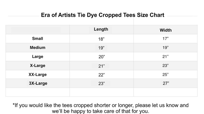 Ocean Tie Dye Unisex Cropped Tee