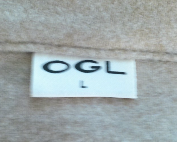 OGL CashSoft Beige Full Zip Cropped Jacket Womens Size L Collared