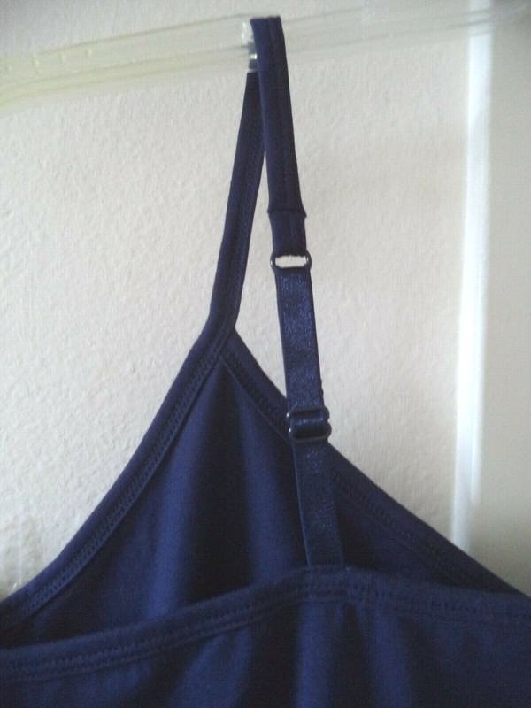 Old Navy Fitted Cotton Dark Blue Navy Tank Top Cami 2XL 18 20 22 XXL 2X