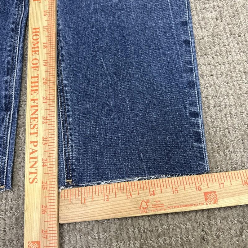 Old Navy Jeans Boyfriend Mid Rise Blue Distressed Pockets Women’s 8 Petite