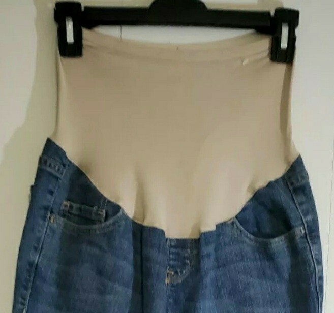 Old Navy Maternity Jeans Size 6R Bootcut Denim Pants Full Panel Inseam 30"
