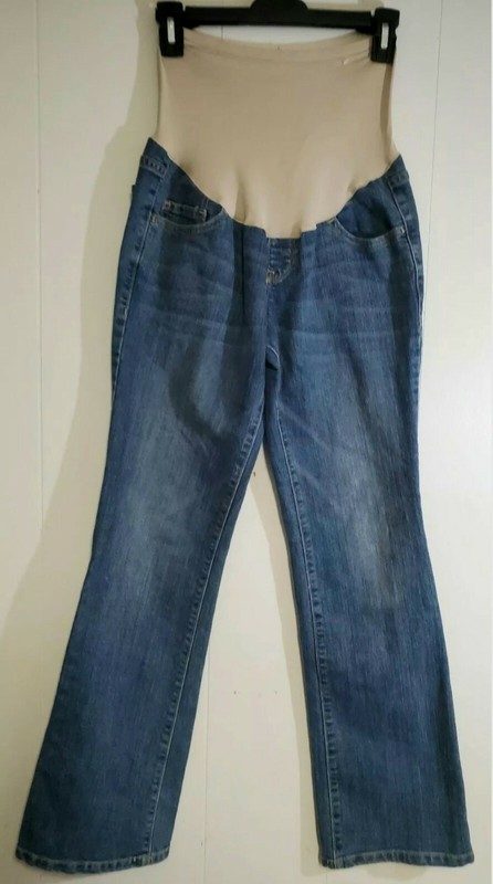 Old Navy Maternity Jeans Size 6R Bootcut Denim Pants Full Panel Inseam 30"