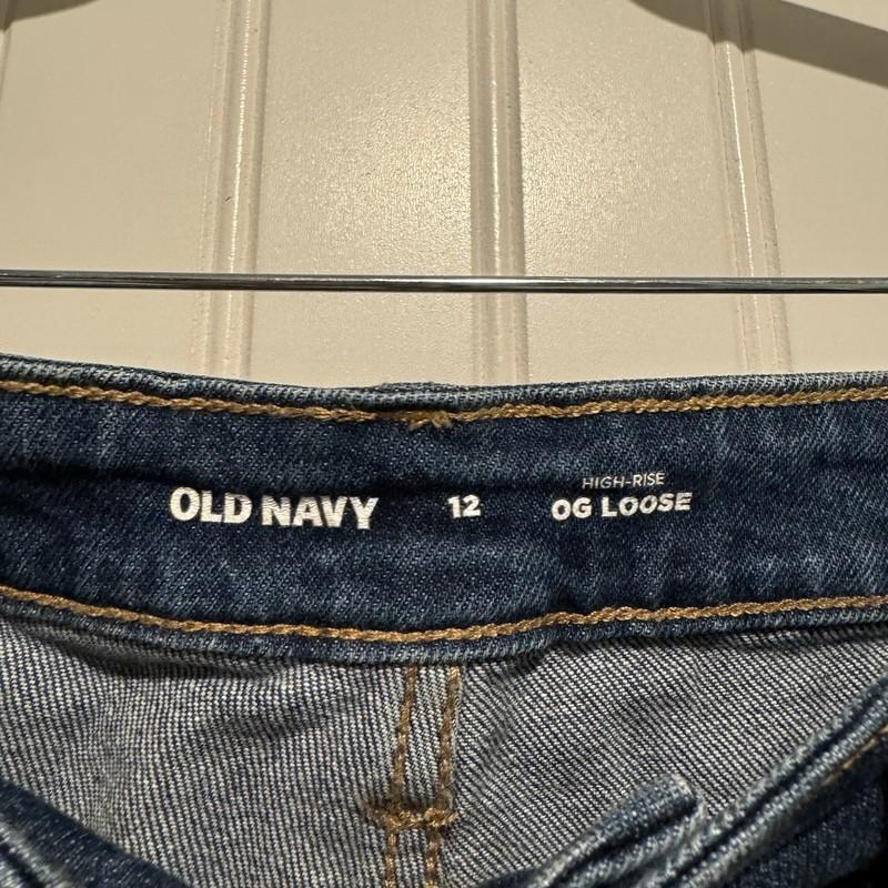Old Navy OG Loose Jeans High Waisted Size 12