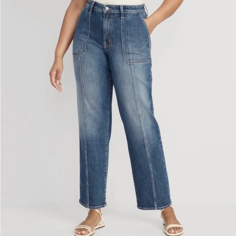 Old Navy OG Loose Jeans High Waisted Size 12