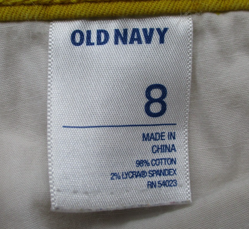 Old Navy The Rock Star Jeans Women's 8 Yellow Gold Color Denim Skinny Stretch