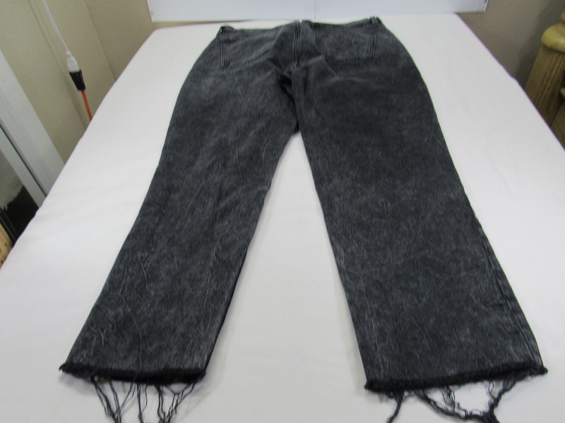 OLD NAVY Women’s Black Extra High Rise Button Fly Jeans 16 [ 36W 44 Hips 28L ]