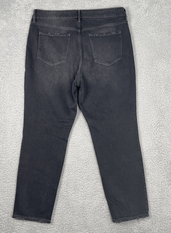 Old Navy Women's Jeans Power Slim High Rise Secret Slim Pockets Black 16