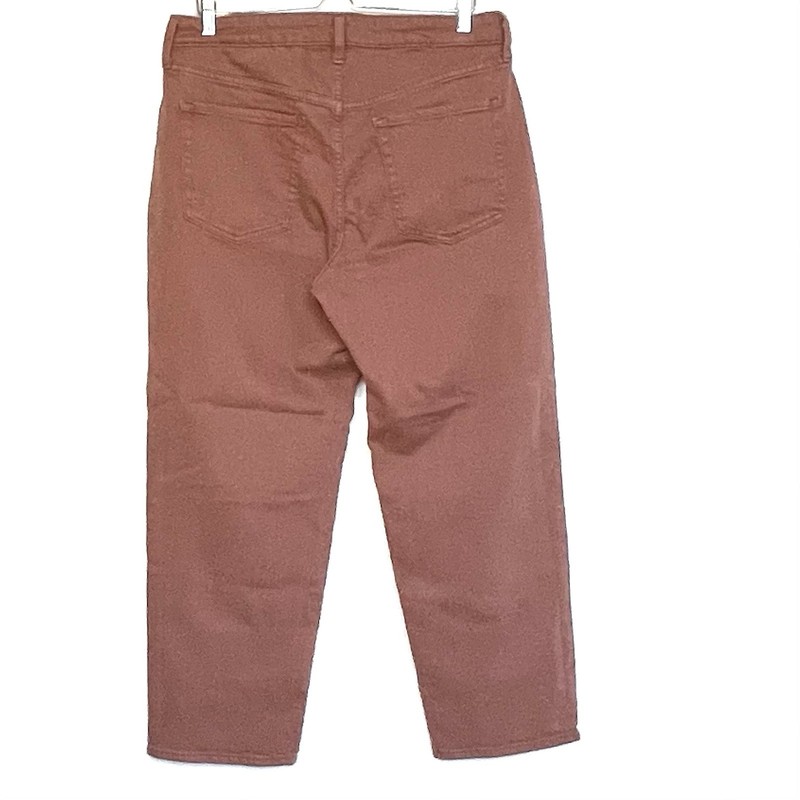 Old Navy Womens 14Petite Curvy High-Waisted OG Loose Red Clay Jeans