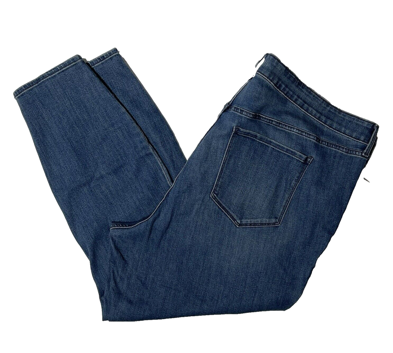 Old Navy Womens Plus Size 28 High-Rise Super Skinny Xtra Stretch Jeans Dark Wash
