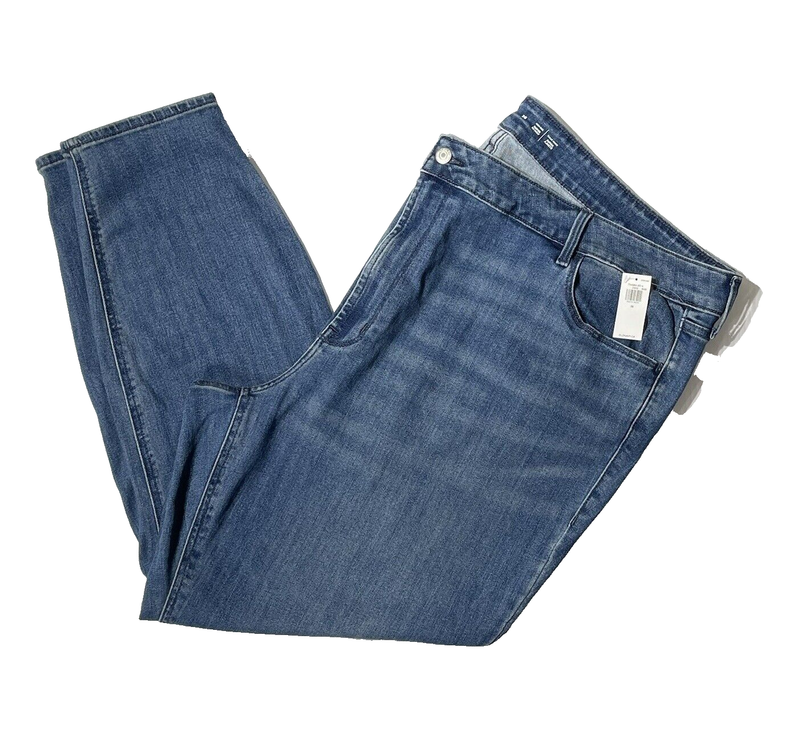 Old Navy Womens Plus Size 28 High-Rise Super Skinny Xtra Stretch Jeans Dark Wash