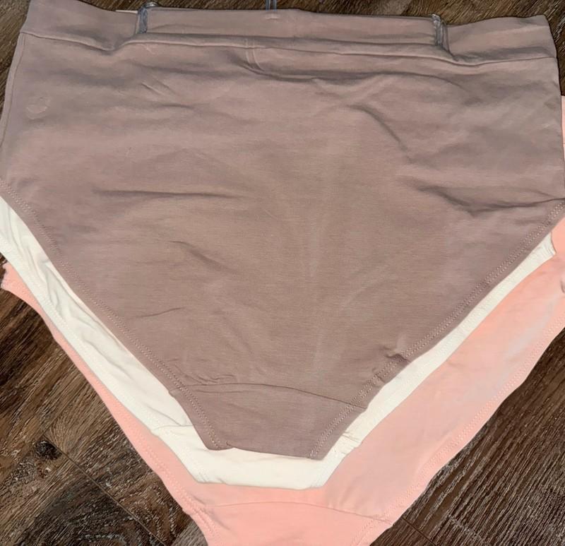 Olga ~ Women's Brief Underwear Panties Cotton Blend 3-Pair ~ 1X/16