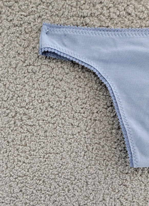 On Gossamer Cabana Stretch Hip G-String Women's S/M Blue Mist Elastic Waist