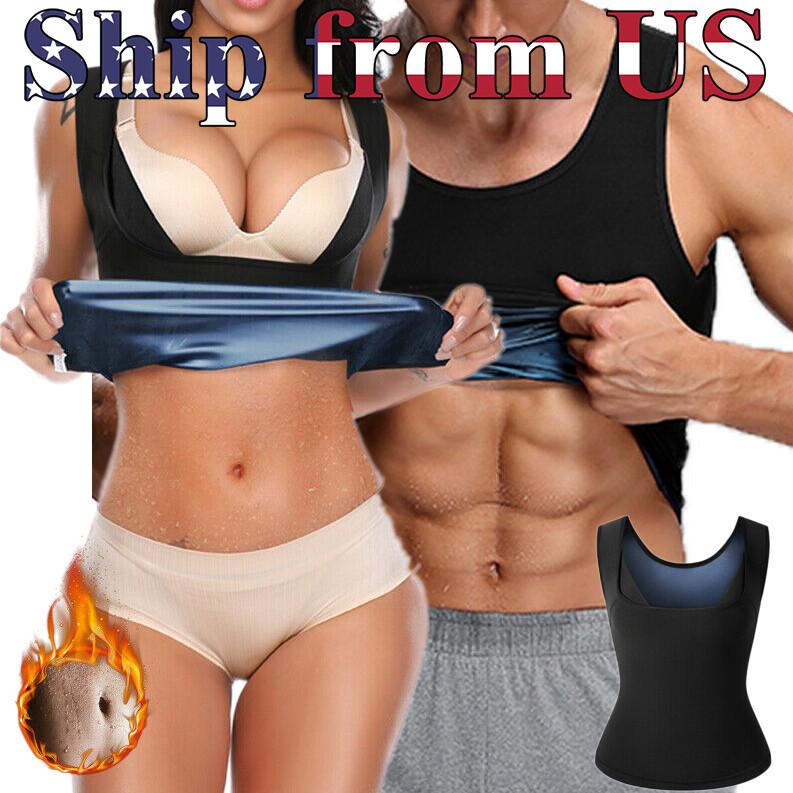 ON SALE Body Sweat Shaper Sauna Vest Slimming Gym Yoga Sports Thermal US