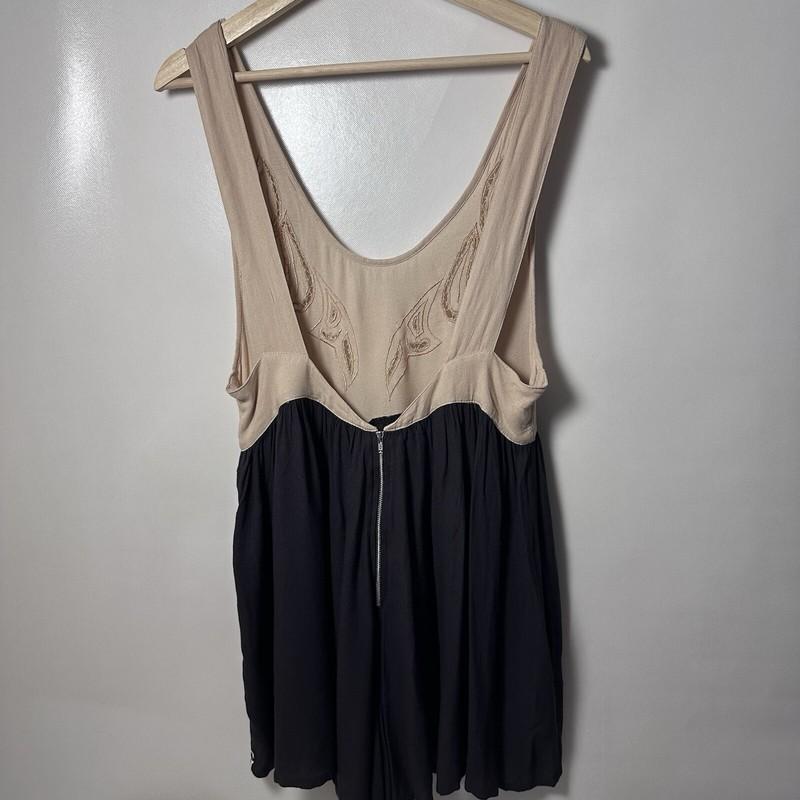 One Teaspoon Romper M Cali Scoop Open Back Lace Boho Casual Artsy Feminine