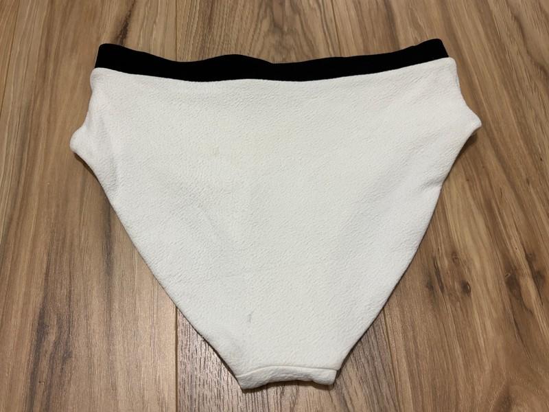 Onia X Theory Regina Bikini Bottom White/ Black Size Small - As Is