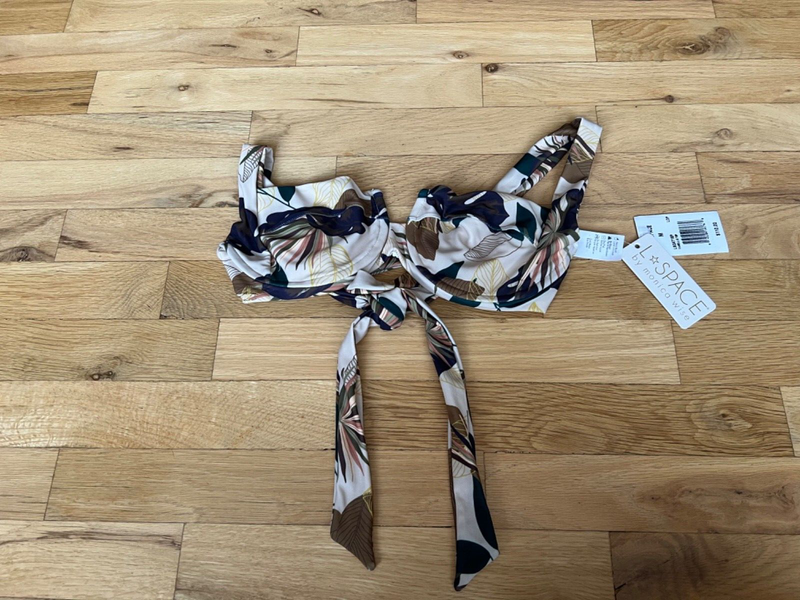 Org. $110 NWT LA Space by Monica Wise Women's Camellia Swim Bra Size: M