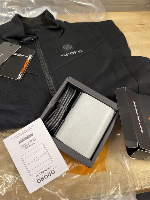 Ororo Women's Heated Fleece Vest 3 Zone Black Size Small New